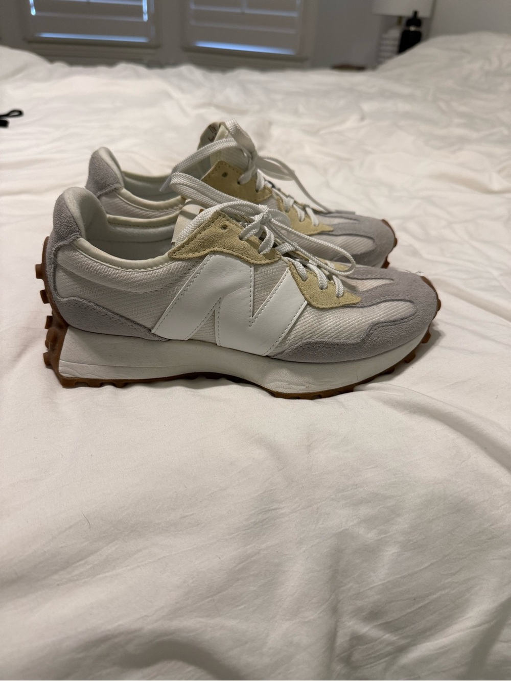 New Balance Women's Sneakers - White, Gray, Cream, Brown